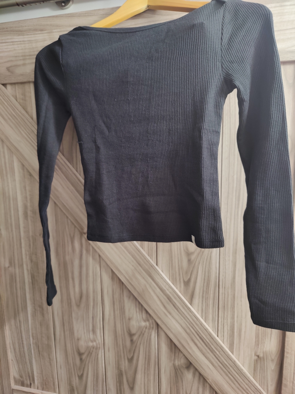 NWOT BDG Black Ribbed Long Sleeve Tee Size XS